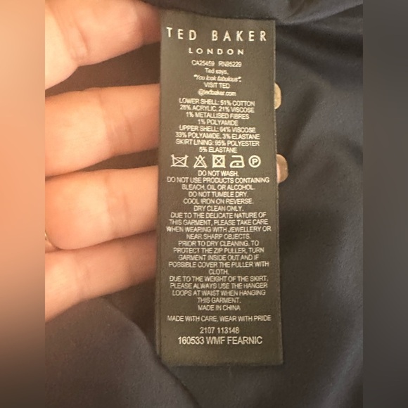 Ted Baker of London Klaudid Dress Size 3 - Picture 11 of 12